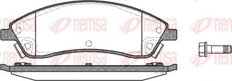 Remsa 1086.08 - Гальмівні колодки, дискові гальма autocars.com.ua