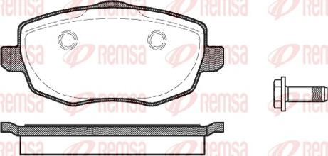 Remsa 1099.00 - Гальмівні колодки, дискові гальма autocars.com.ua