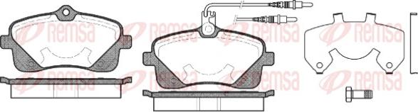 Remsa 1102.02 - Тормозные колодки, дисковые, комплект avtokuzovplus.com.ua