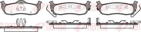 Remsa 1106.02 - Тормозные колодки, дисковые, комплект autodnr.net