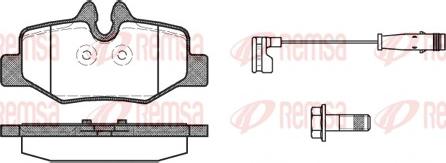 Remsa 1110.02 - Тормозные колодки, дисковые, комплект avtokuzovplus.com.ua