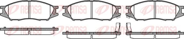 Remsa 1123.02 - Тормозные колодки, дисковые, комплект autodnr.net