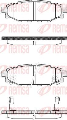 Remsa 1136.22 - Гальмівні колодки, дискові гальма autocars.com.ua