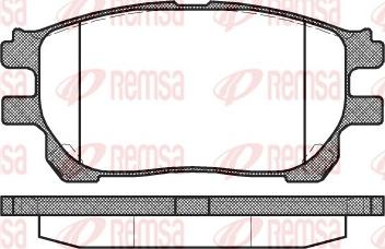 Remsa 1143.00 - Тормозные колодки, дисковые, комплект avtokuzovplus.com.ua