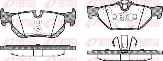 Remsa 1145.10 - Гальмівні колодки, дискові гальма autocars.com.ua