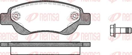 Remsa 1177.00 - Гальмівні колодки, дискові гальма autocars.com.ua