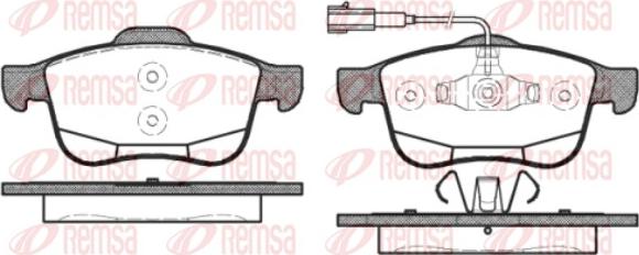 Remsa 1183.12 - Тормозные колодки, дисковые, комплект avtokuzovplus.com.ua