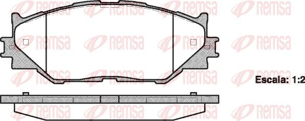 Remsa 1201.00 - Гальмівні колодки, дискові гальма autocars.com.ua