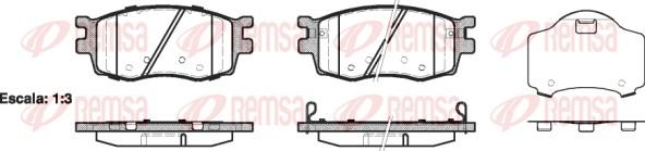 Remsa 1208.02 - Тормозные колодки, дисковые, комплект autodnr.net