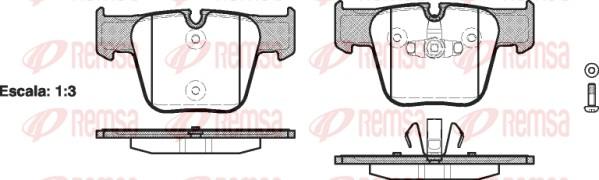 Remsa 1218.00 - Тормозные колодки, дисковые, комплект autodnr.net