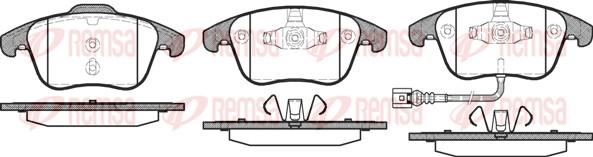 Remsa 1219.21 - Гальмівні колодки, дискові гальма autocars.com.ua