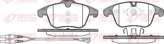 Remsa 1249.01 - Тормозные колодки, дисковые, комплект avtokuzovplus.com.ua