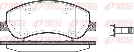 Remsa 1250.00 - Колодки гальмівні дискові autocars.com.ua