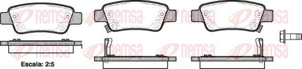 Remsa 1290.02 - Гальмівні колодки, дискові гальма autocars.com.ua