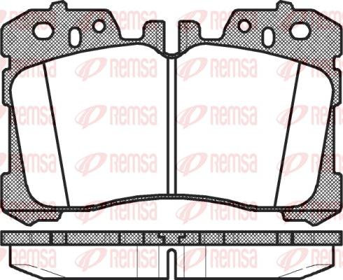 Remsa 1320.00 - Тормозные колодки, дисковые, комплект avtokuzovplus.com.ua