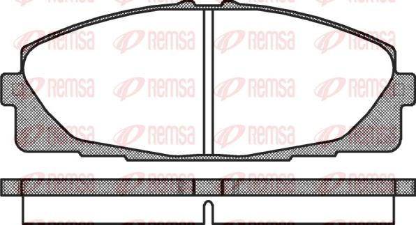 Remsa 1325.00 - Гальмівні колодки, дискові гальма autocars.com.ua