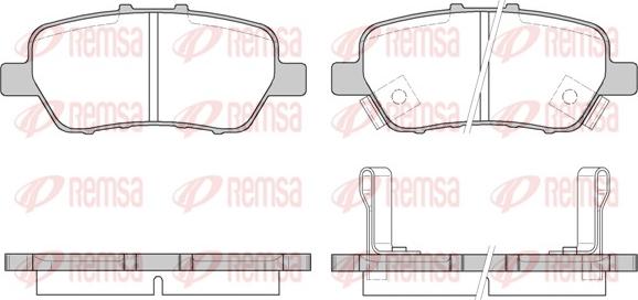 Remsa 1330.02 - Тормозные колодки, дисковые, комплект avtokuzovplus.com.ua