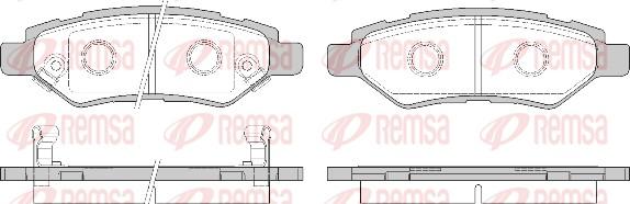 Remsa 1335.02 - Тормозные колодки, дисковые, комплект avtokuzovplus.com.ua