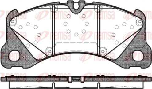 Remsa 1345.40 - Тормозные колодки, дисковые, комплект avtokuzovplus.com.ua