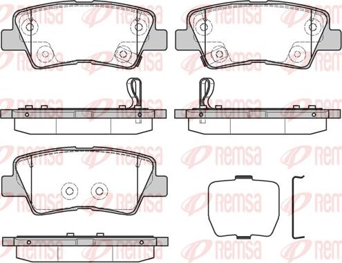 Remsa 1362.30 - Гальмівні колодки, дискові гальма autocars.com.ua