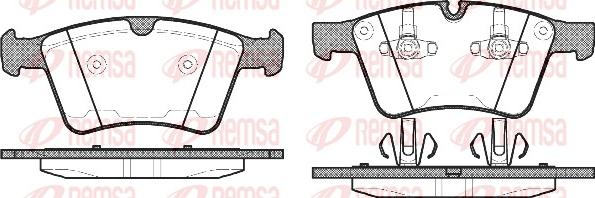 Remsa 1370.00 - Гальмівні колодки, дискові гальма autocars.com.ua