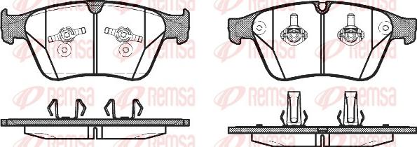 Remsa 1371.00 - Тормозные колодки, дисковые, комплект avtokuzovplus.com.ua