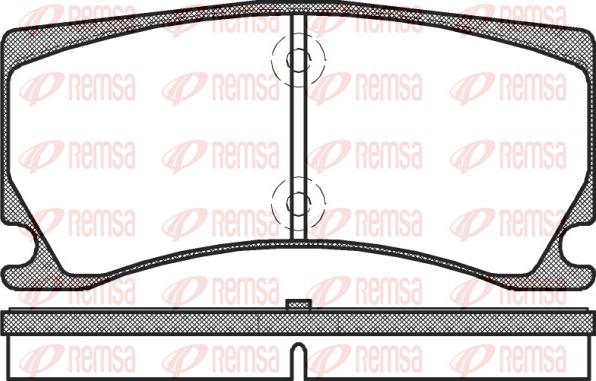 Remsa 1378.00 - Тормозные колодки, дисковые, комплект autodnr.net