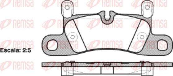 Remsa 1379.20 - Гальмівні колодки, дискові гальма autocars.com.ua