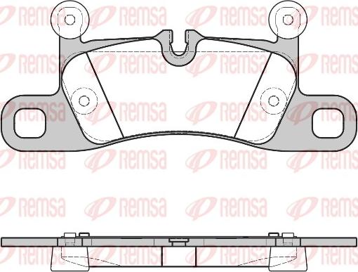 Remsa 1379.40 - Гальмівні колодки, дискові гальма autocars.com.ua