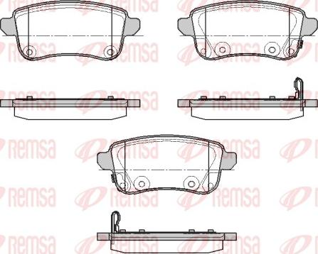 Remsa 1387.02 - Тормозные колодки, дисковые, комплект avtokuzovplus.com.ua