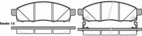 Sangsin Brake SP1361 - Тормозные колодки, дисковые, комплект autodnr.net