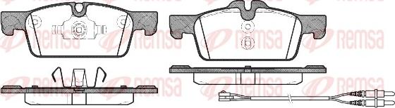 Remsa 1461.01 - Тормозные колодки, дисковые, комплект avtokuzovplus.com.ua