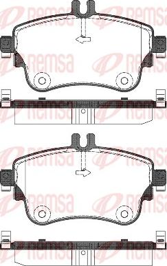 Remsa 1487.08 - Гальмівні колодки, дискові гальма autocars.com.ua