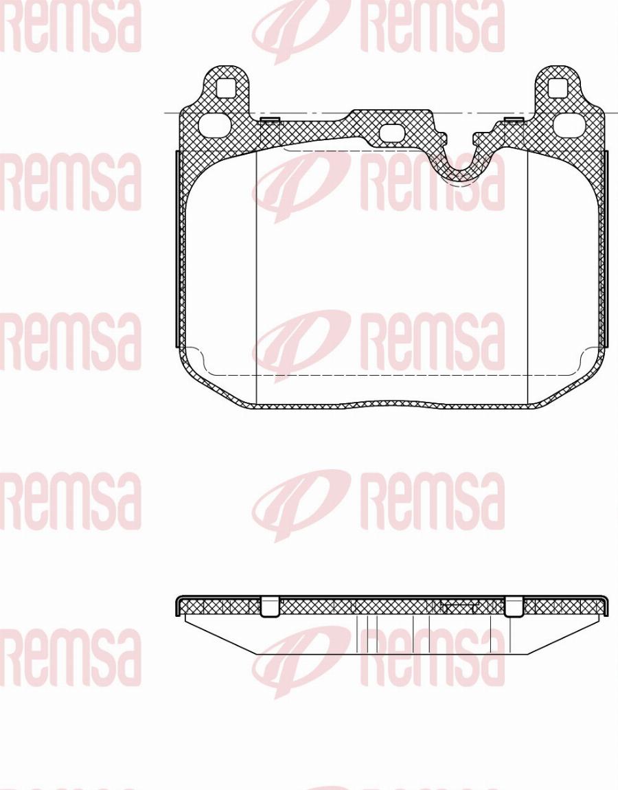 Remsa 1491.20 - Тормозные колодки, дисковые, комплект avtokuzovplus.com.ua