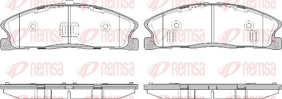 Remsa 1495.00 - Тормозные колодки, дисковые, комплект avtokuzovplus.com.ua