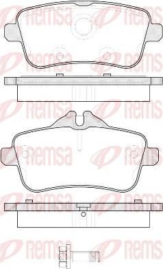 Remsa 1503.00 - Тормозные колодки, дисковые, комплект avtokuzovplus.com.ua