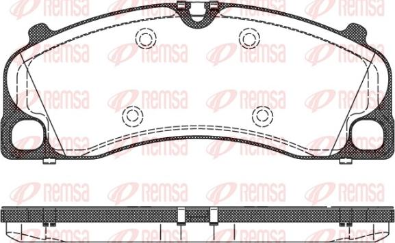 Remsa 1509.00 - Гальмівні колодки, дискові гальма autocars.com.ua