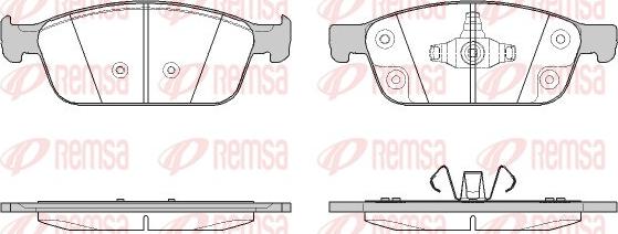 Remsa 1510.50 - Гальмівні колодки, дискові гальма autocars.com.ua