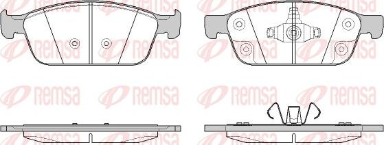 Remsa 1510.50 - Тормозные колодки, дисковые, комплект avtokuzovplus.com.ua