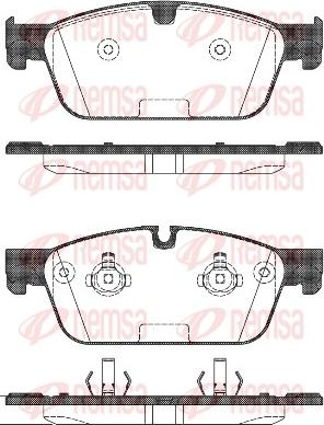 Remsa 1511.00 - Гальмівні колодки, дискові гальма autocars.com.ua