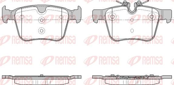 Remsa 1516.45 - Тормозные колодки, дисковые, комплект avtokuzovplus.com.ua