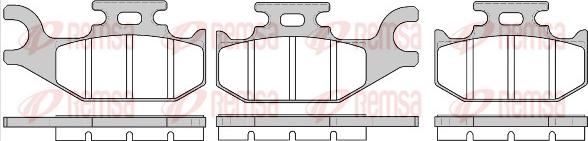 Remsa 1519.00 - Гальмівні колодки, дискові гальма autocars.com.ua