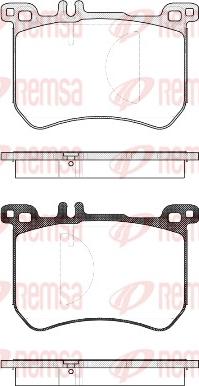 Remsa 1533.00 - Тормозные колодки, дисковые, комплект avtokuzovplus.com.ua