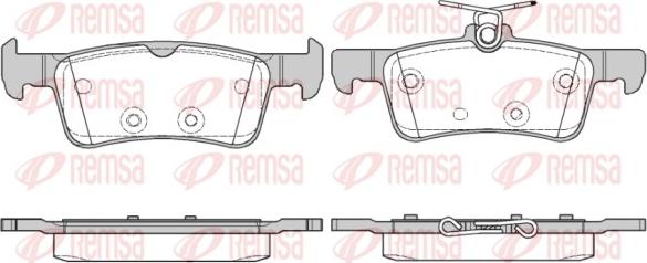 Remsa 1563.10 - Тормозные колодки, дисковые, комплект avtokuzovplus.com.ua