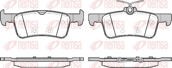 Remsa 1563.20 - Тормозные колодки, дисковые, комплект avtokuzovplus.com.ua