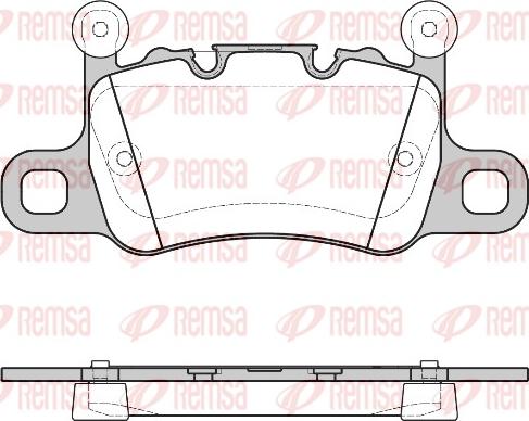 Remsa 1598.10 - Гальмівні колодки, дискові гальма autocars.com.ua