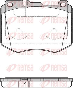 Remsa 1604.10 - Тормозные колодки, дисковые, комплект autodnr.net