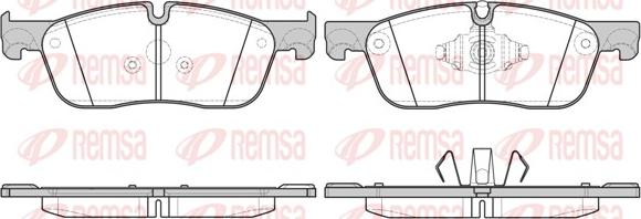 Remsa 1633.10 - Тормозные колодки, дисковые, комплект avtokuzovplus.com.ua