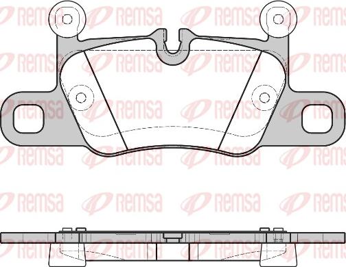 Remsa 1714.00 - Гальмівні колодки, дискові гальма autocars.com.ua