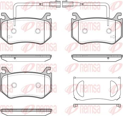 Remsa 1715.02 - Гальмівні колодки, дискові гальма autocars.com.ua